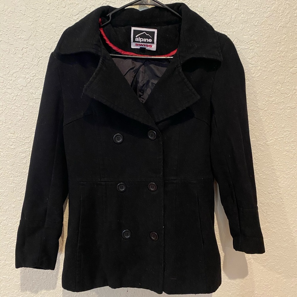Women’s pea coat.
